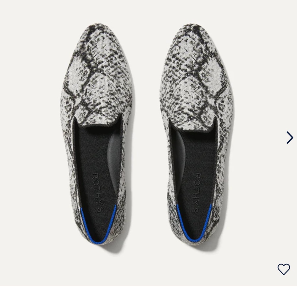 Rothy’s NWT almond loafer in limited edition python print